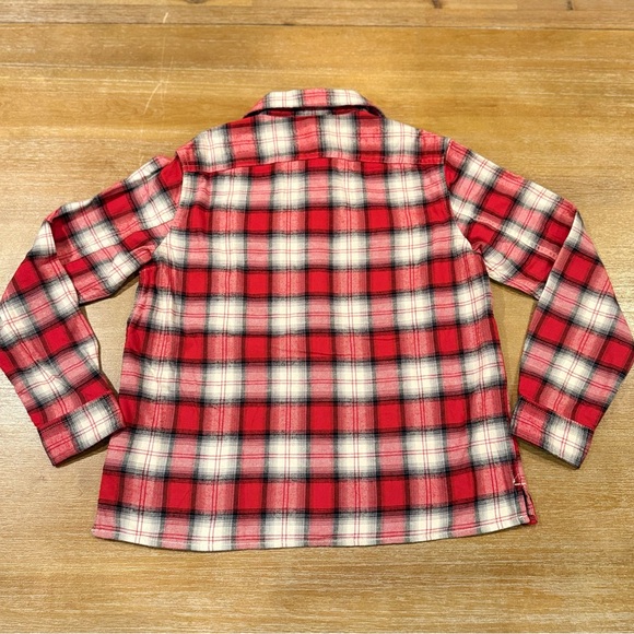 NWT Gap Kids Organic Cotton Flannel Red Plaid Button Front Shirt Sz XL/12‎ - Picture 2 of 8